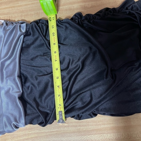 Speechless black white gray strapless ruched night out dress women’s size L - Picture 12 of 15